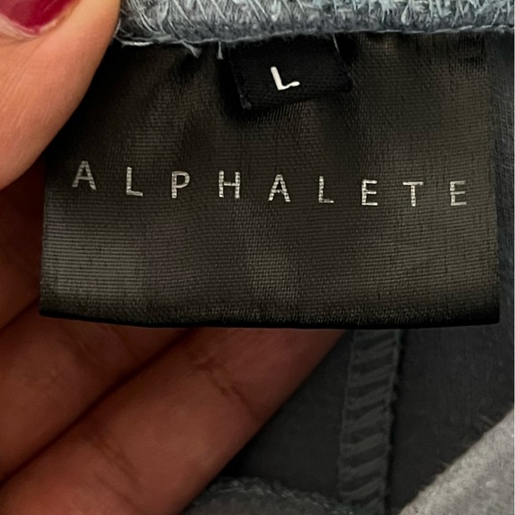 Alphalete mens sweatpants blue green color size large - Picture 7 of 7